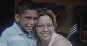 Denis Martez and mother, Martha Quesada.